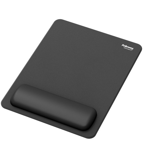 Fellowes XL Mouse Mat Wrist Rest Breyta XL Mouse Pad Wrist Support with Antibacterial Protection Ergonomic Mouse Mat Black