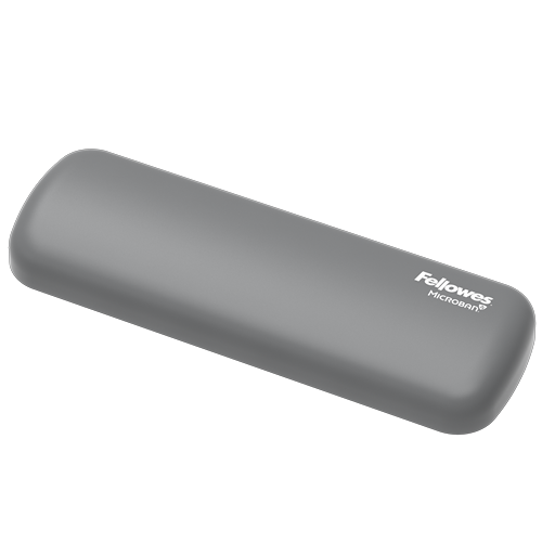 Fellowes Wrist Rest Breyta Palm Rest with Antibacterial Protection Ergonomic Wrist Support Grey