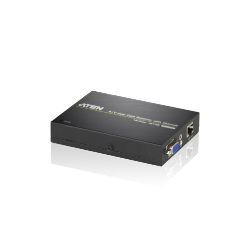 ATEN VE172R-AT-E AV extender AV receiver Black
