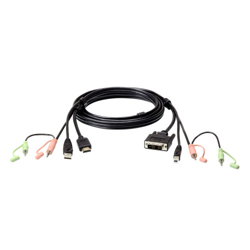 ATEN HDMI to DVI-D USB USB KVM Cable with Audio; 1,8M USB HDMI to DVI-D