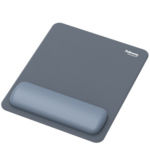 Fellowes Mouse Mat Wrist Rest Breyta Mouse Pad Wrist Support with Antibacterial Protection Ergonomic Mouse Mat Marine