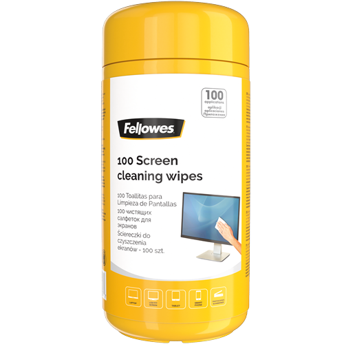 Fellowes 9970330 equipment cleansing kit LCD/LED/Plasma, LCD/TFT/Plasma Equipment cleansing wipes 9970330