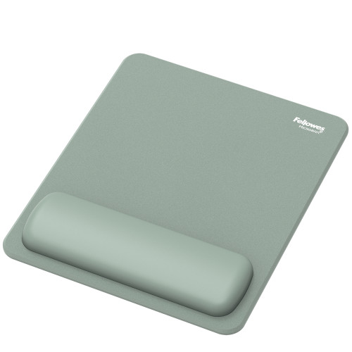 Fellowes Mouse Mat Wrist Rest Breyta Mouse Pad Wrist Support with Antibacterial Protection Ergonomic Mouse Mat Sage