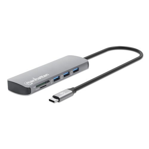 USB-C Dock/Hub with Card Reader, Ports (x7): Ethernet, HDMI, USB-A (x3) and USB-C (x2), with Power Delivery (PD) 100W- requires external USB-C charger (not included). USB powered (no external