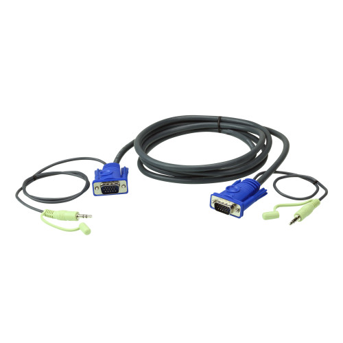 ATEN 2L-2502A VGA cable 2 m VGA (D-Sub) Black 2L-2502A