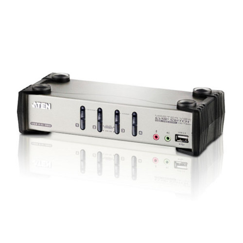 ATEN CS1734B-AT-E KVM switch Black, Metallic CS1734B