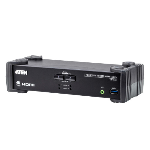 ATEN CS1822-AT-E KVM switch Black CS1822