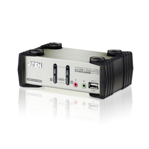 ATEN CS1732B-AT-E KVM switch Black, Metallic