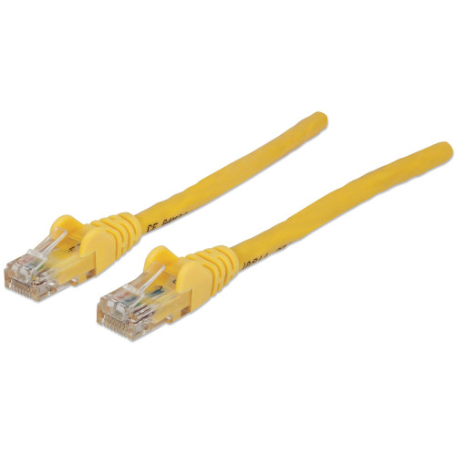 Network Patch Cable, Cat6, 0.5m, Yellow, CCA, U/UTP, PVC, RJ45, Gold Plated Contacts, Snagless, Booted, Lifetime Warranty