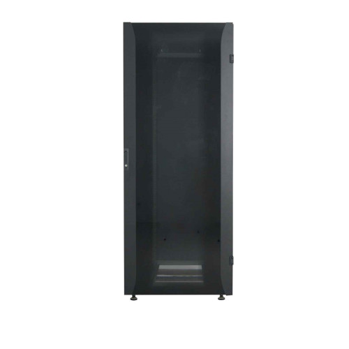 19" Network Cabinet - Free Standing (Premium), 22U, 600x800mm (width x depth), Black, Assembled, Max 2000kg, Multi-Point Door Lock, Split Side Panels (Two Locks Per Side), Usable Depth 129 to