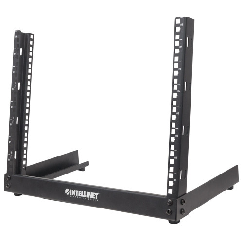 19" Network Rack, Open Frame (Desktop), 12U, Black, Flatpack, Max 10kg