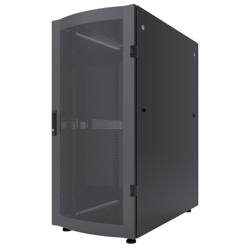 19" Server Cabinet - Free Standing, 36U, 600x1200mm (width x depth), Black, Assembled, Max 1500kg, Multi-Point Door Lock, One Lock Per Side Panel, Usable Depth 123 to 973mm, IP20 rated, Rack,
