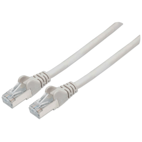 Network Patch Cable, Cat7 Cable/Cat6A Plugs, 2m, Grey, Copper, S/FTP, LSOH / LSZH, PVC, RJ45, Gold Plated Contacts, Snagless, Booted, Lifetime Warranty