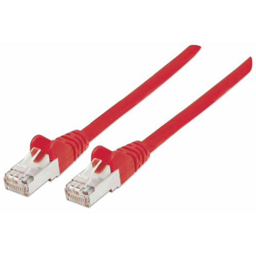Network Patch Cable, Cat7 Cable/Cat6A Plugs, 3m, Red, Copper, S/FTP, LSOH / LSZH, PVC, RJ45, Gold Plated Contacts, Snagless, Booted, Lifetime Warranty