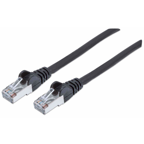 Network Patch Cable, Cat7 Cable/Cat6A Plugs, 5m, Black, Copper, S/FTP, LSOH / LSZH, PVC, RJ45, Gold Plated Contacts, Snagless, Booted, Lifetime Warranty