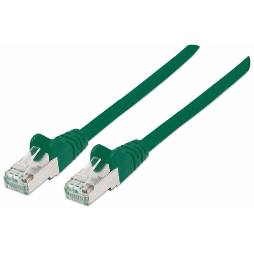 Network Patch Cable, Cat7 Cable/Cat6A Plugs, 5m, Green, Copper, S/FTP, LSOH / LSZH, PVC, RJ45, Gold Plated Contacts, Snagless, Booted, Lifetime Warranty