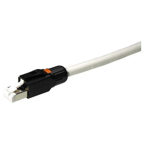 Kordz P1R45M-C6AS-BK wire connector RJ-45 Black, White P1R45M-C6AS-BK