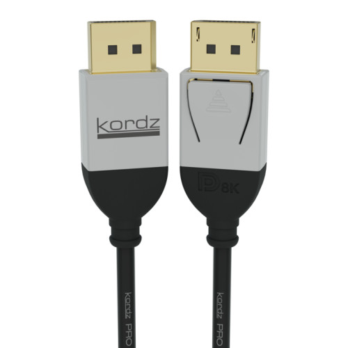 Kordz K25043-0200-CH DisplayPort cable 2 m Black, Grey K25043-0200-CH