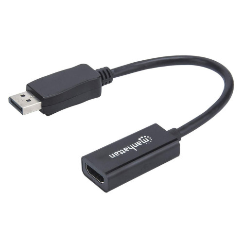 DisplayPort 1.1 to HDMI Adapter Cable, 1080p@60Hz, Male to Female, Black, Cable 15cm, DP With Latch, Not Bi-Directional, Three Year Warranty, Equivalent to DP2HDMI