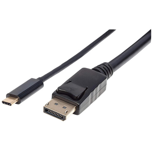 USB-C to DisplayPort Cable, 4K@60Hz, 2m, Male to Male, Black, Not Bi-Directional, Three Year Warranty, Equivalent to CDP2DP2MBD