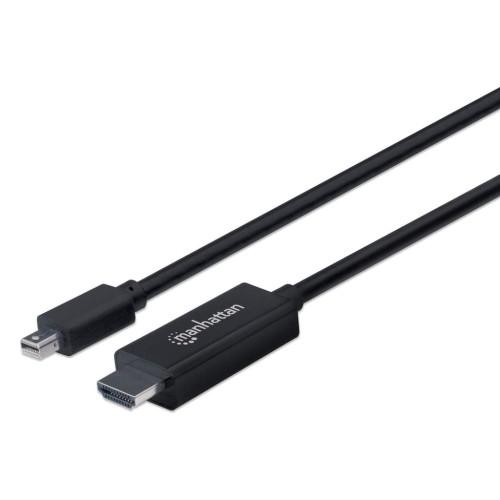 Mini DisplayPort 1.2 to HDMI Cable, 4K@60Hz, 1.8m, Male to Male, Black, Not Bi-Directional, Three Year Warranty, Similar to MDP2HDMM2MB.