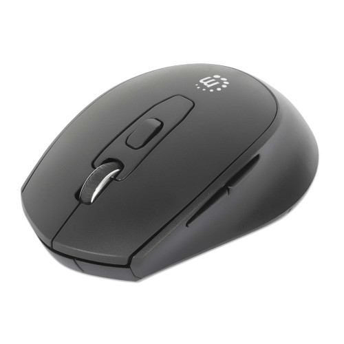 MW6020 Wireless Mouse, Black, Adjustable 800/1200/1600dpi via top-mount push-button control, 2.4Ghz (effective range up to 10m), USB, Optical, Ambidextrous, Six Button with Scroll Wheel, USB-