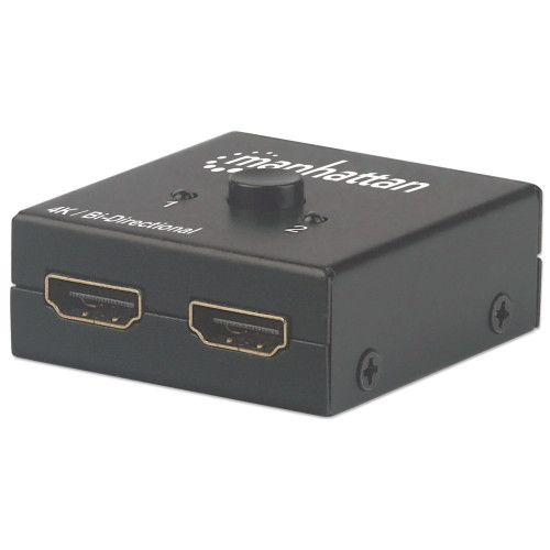 Manhattan USB-C to Dual HDMI & USB-A Adapter, Dual 4K@30Hz or Single 4K@60Hz, Power Delivery 100W, 480 Mbps (USB 2.0), Cable 15cm, Black, Male to Female, Three Year Warranty