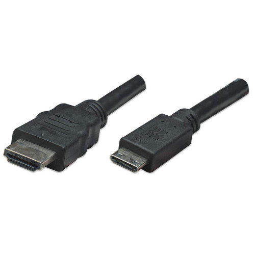 HDMI to Mini HDMI Cable, 4K@30Hz 1.8m, Male to Male, Black, Ultra HD 4k x 2k, Fully Shielded, Gold Plated Contacts, Lifetime Warranty, High Speed.