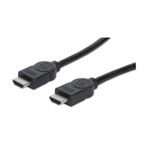 Manhattan HDMI 4K@30Hz Cable, 3m, Male to Male, Black, Ultra HD 4k x 2k, Fully Shielded, Gold Plated Contacts, Lifetime Warranty, High Speed, Equivalent to HDMM3M