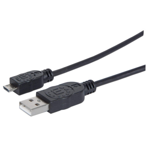 USB-A to Micro-USB Cable, 1.8m, Male to Male, Black, 480 Mbps (USB 2.0), Hi-Speed USB, Lifetime Warranty, Equivalent to UUSBHAUB6.