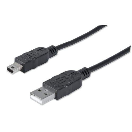 USB-A to Mini-USB Cable, 1.8m, Male to Male, Black, 480 Mbps (USB 2.0), Hi-Speed USB, Lifetime Warranty, Equivalent to USB2HABM2M (except 20cm shorter)