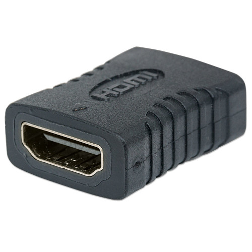 HDMI Straight Coupler/Connector, 4K@60Hz, Suitable for ALL 4K & 1080p uses, Connect HDMI cables up to 5m on each side, Black, Female/Female, Ultra HD 4k x 2k,Lifetime Warranty,Fully Shielded,