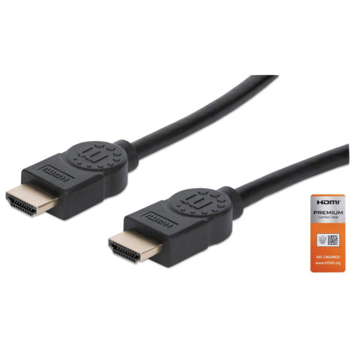 HDMI 4K@60Hz Cable with Ethernet, 5m, Certified, Suitable for ALL 4K & 1080p/HD uses - when upgrading now or have it ready for when you need it, Male to Male, Black, Ultra HD 4k x 2k, Lifetim