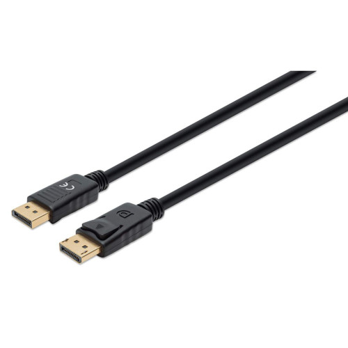 DisplayPort 1.4 Cable, 8K@60hz, 1m, Suitable for ALL 8K, 4K & 1080p/HD uses - when upgrading now or have it ready for when you need it, PVC Cable, Male to Male, With Latches, Fully Shielded, 