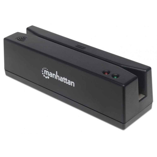 USB-A Magnetic Strip Card Reader, Triple Track Reader, Keyboard Wedge Decoder, Cable 1.5m, Black, Three Year Warranty