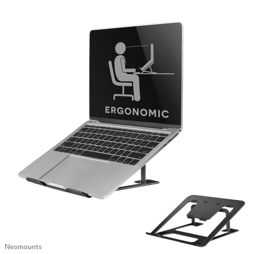 Neomounts NSLS085BLACK Laptop stand 10-17" - foldable - compact - universal
