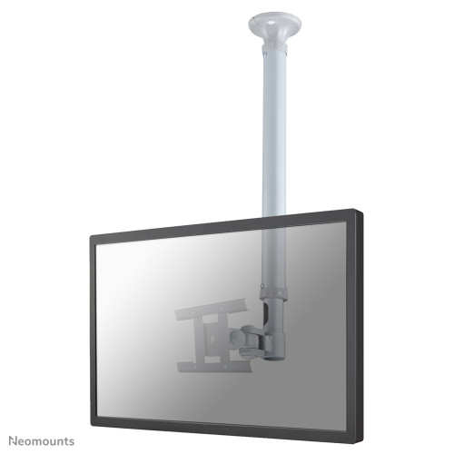 Neomounts FPMA-C100SILVER Monitor/TV mount ceiling 10-30" - h 79-129 cm