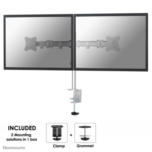 Neomounts NM-D135DSILVER Monitor arm 10-27"