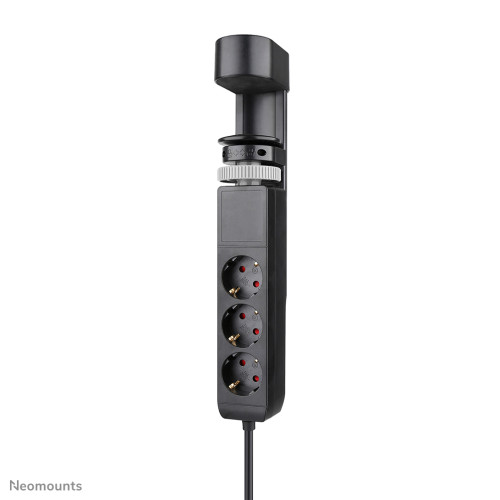 Neomounts DS22-840BL6 Desk socket with clamp and USB-C and USB-A ports - Quick charge - DS22-840BL6