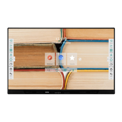 Vestel IFE652-2H Signage Display Interactive flat panel 165.1 cm (65") LED Wi-Fi 350 cd/m² 4K Ultra HD Black Touchscreen Built-in processor 16/7