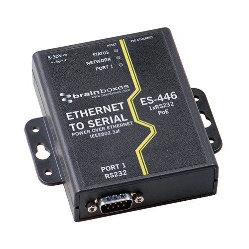ES-446 1 Port RS232 PoE Ethernet to Serial Adapter