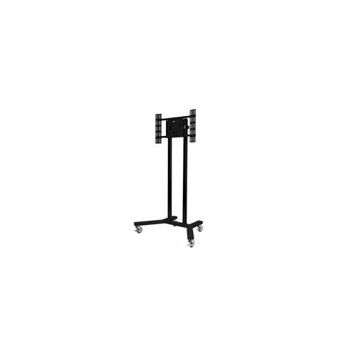 B-Tech Large Universal Flat Screen Trolley / Floor Stand (VESA 600 x 400) - 1.6m Ø50mm Poles