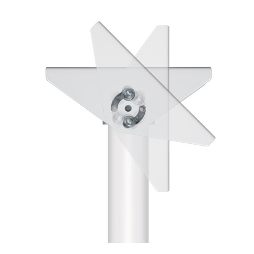 B-Tech SYSTEM 2 – Ceiling/Wall Mount w/Tilt – White