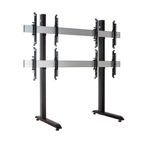 SYSTEM X - 2 x 2 Universal Freestanding Videowall Mounting System with Micro-Adjustment for 46-60" screens