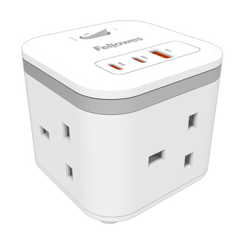 Fellowes Power Cube Type G White