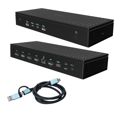 i-tec Universal 5x 4K/60Hz Display Docking Station + Power Delivery 100W - CA5MONITORDOCKPDUK