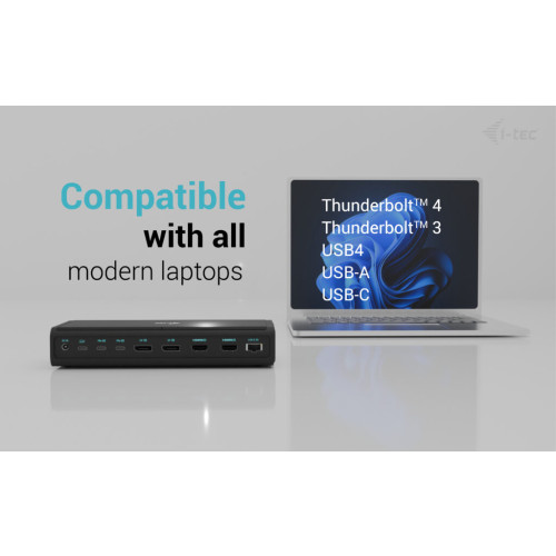 Universal 6x 4K/60Hz Display Docking Station + Power Delivery 140W