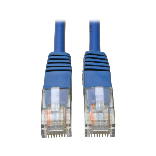 N002-006-BL Cat5e 350 MHz Molded (UTP) Ethernet Cable (RJ45 M/M), PoE - Blue, 6 ft. (1.83 m)