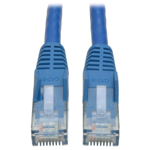 N201-007-BL Cat6 Gigabit Snagless Molded (UTP) Ethernet Cable (RJ45 M/M), PoE, Blue, 7 ft. (2.13 m)