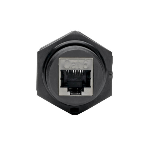 N206-BC01-IND RJ45 Bulkhead Coupler for Cat5/Cat6, Female to Female, Shielded, Industrial, Dust Cap - IP68, TAA
